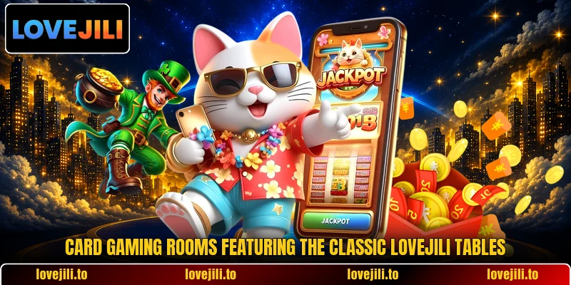 Card gaming rooms featuring the classic LoveJili tables