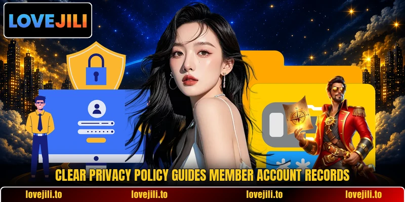 Clear privacy policy guides member account records
