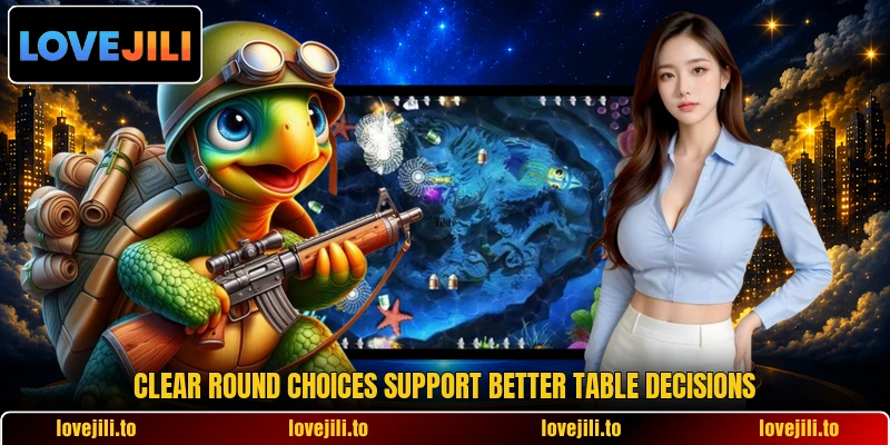 Clear round choices support better table decisions