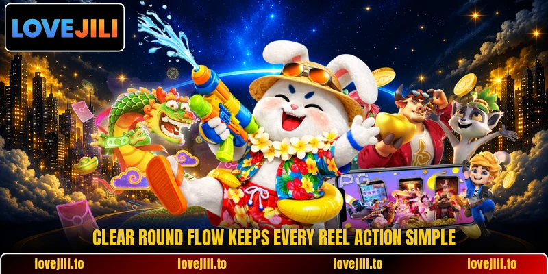 Clear round flow keeps every reel action simple Clear round flow keeps every reel action simple