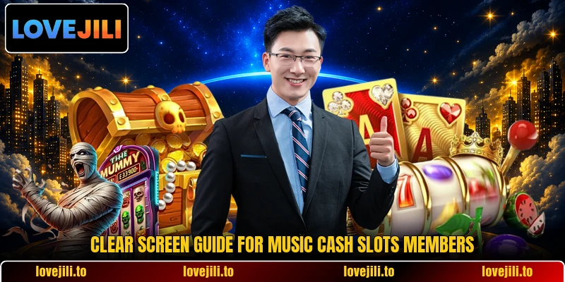Clear screen guide for Music Cash Slots members Clear screen guide for Music Cash Slots members