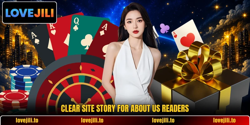 Clear site story for about us readers Clear site story for about us readers