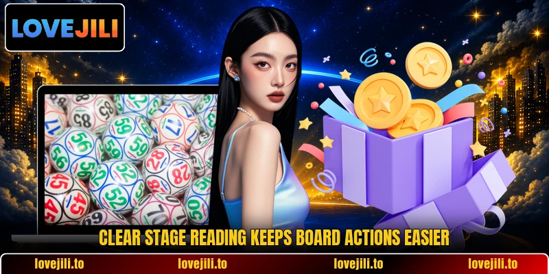 Clear stage reading keeps board actions easier Clear stage reading keeps board actions easier