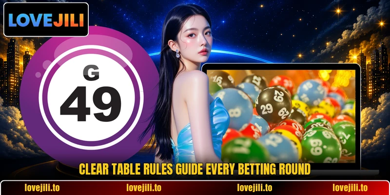 Clear table rules guide every betting round Clear table rules guide every betting round