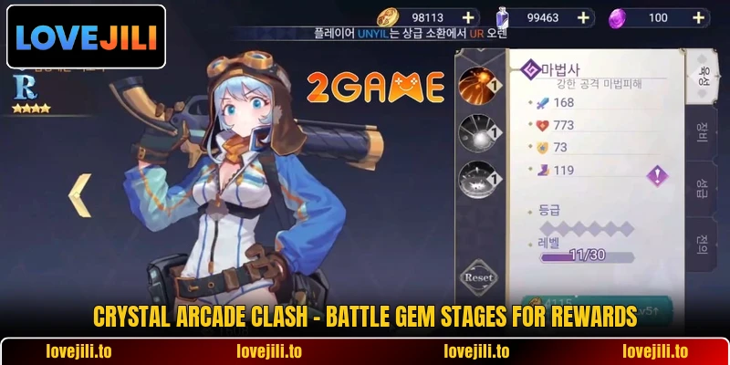 Crystal Arcade Clash - Battle Gem Stages For Rewards