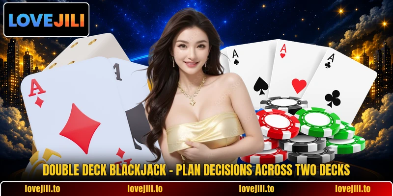 Double Deck Blackjack - Plan Decisions Across Two Decks