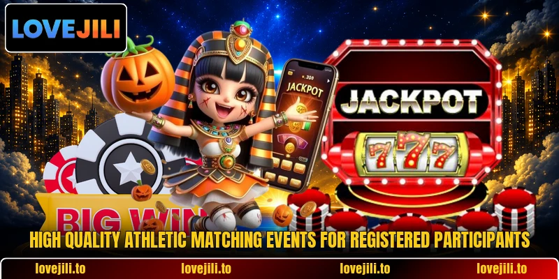High quality athletic matching events for registered participants