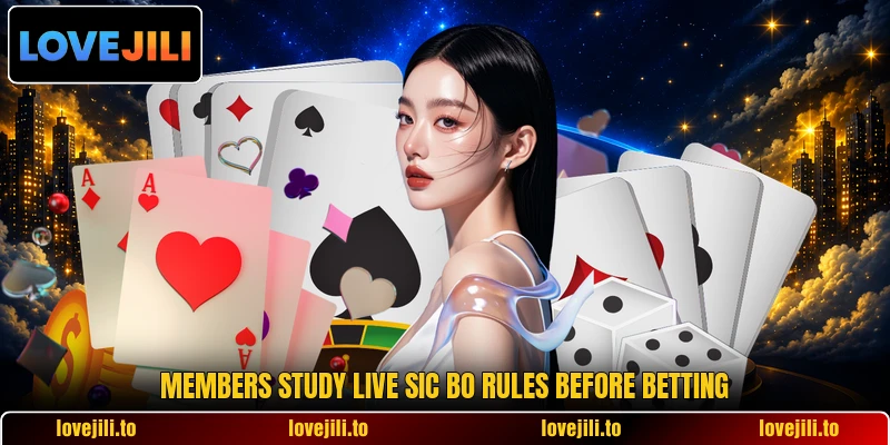 Members study Live Sic Bo rules before betting Members study Live Sic Bo rules before betting