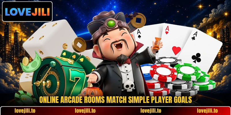 Online arcade rooms match simple player goals Online arcade rooms match simple player goals
