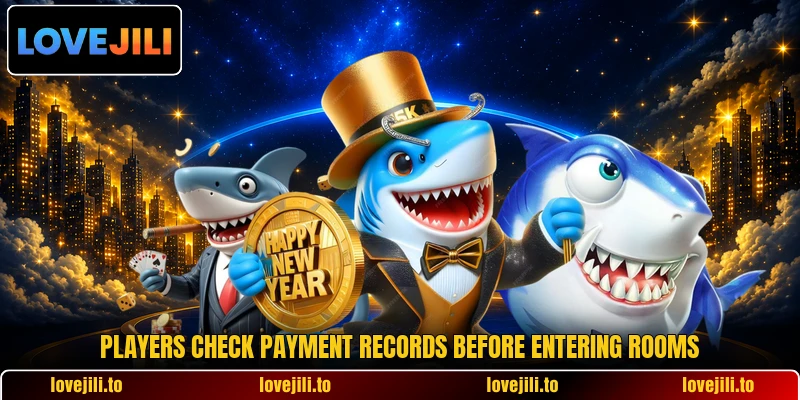 Players check payment records before entering rooms Players check payment records before entering rooms