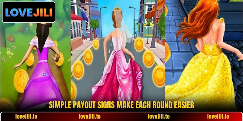 Simple payout signs make each round easier Simple payout signs make each round easier